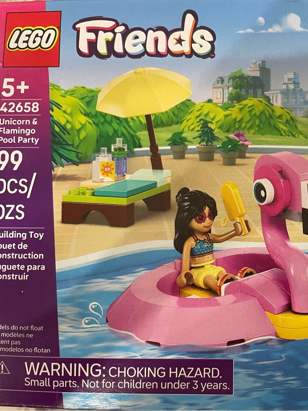 LEGO Pink Flamingo & Unicorn Pool Float Playset - Kids Toys 99 pc